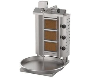 Ersöz 3 Gözlü Üstten Motorlu Döner Ocağı Gazlı ve Lpg Li 58x60x90 Cm ED037