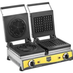 Remta Kare ve Çiçek Model Çiftli Waffle Makinesi 16 cm Çaplı W20