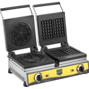 Remta Kare ve Çiçek Model Çiftli Waffle Makinesi 21 cm Çaplı W21