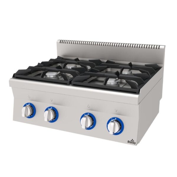 Atalay E-AGO-860 600 Seri Set Üstü 4 Gözlü Ocak, Gazlı